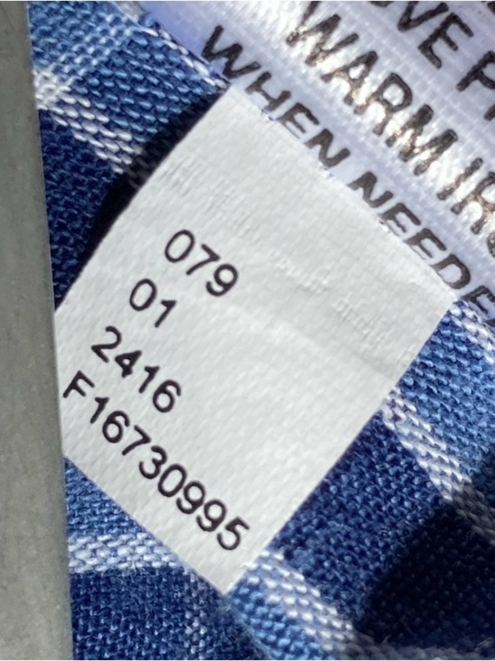 100% Cotton Blue Plaid Short-Sleeve Button-Up Shirt - Picture 6 of 9